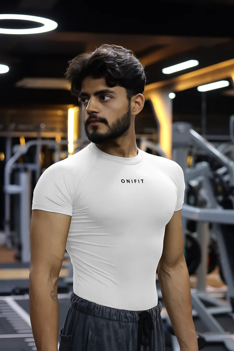 Onifit Compression Combo — Black & White (Half Sleeve)