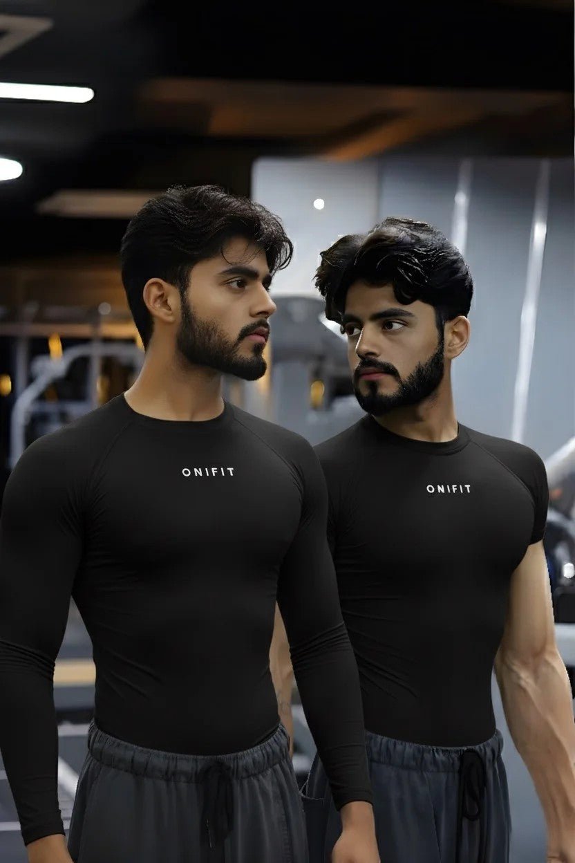 Onifit Compression Combo — Black (Half & Full Sleeve) - Onifit