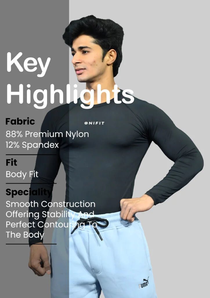 Onifit Compression Full Sleeve — Black - Onifit