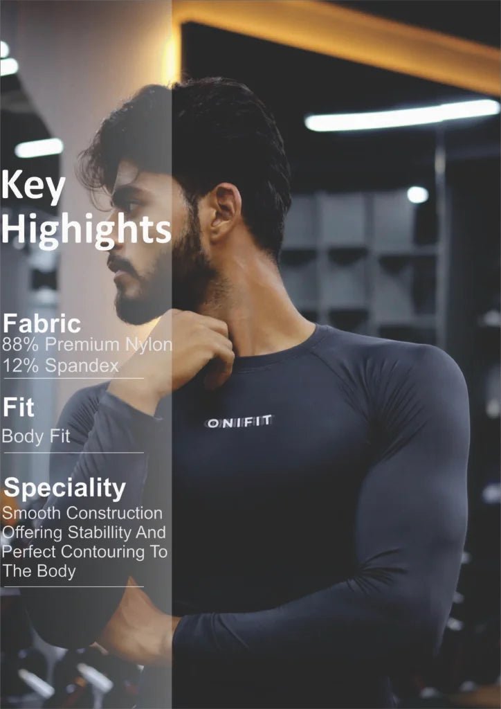 Onifit Compression Full Sleeve — Dark Gray - Onifit
