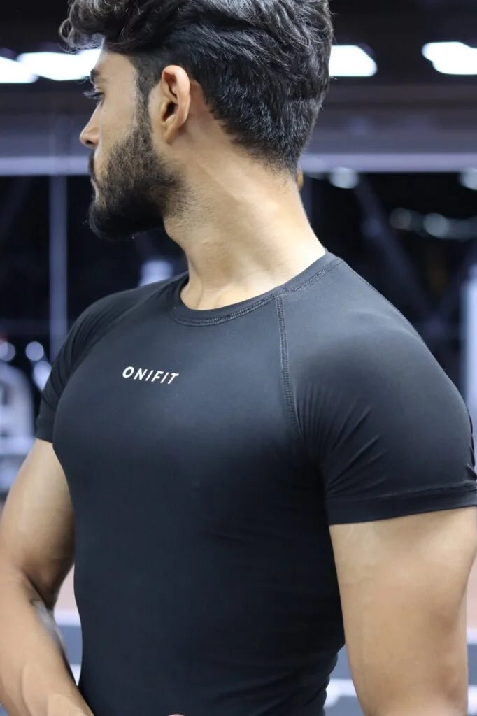 Onifit Compression Half Sleeve — Black - Onifit