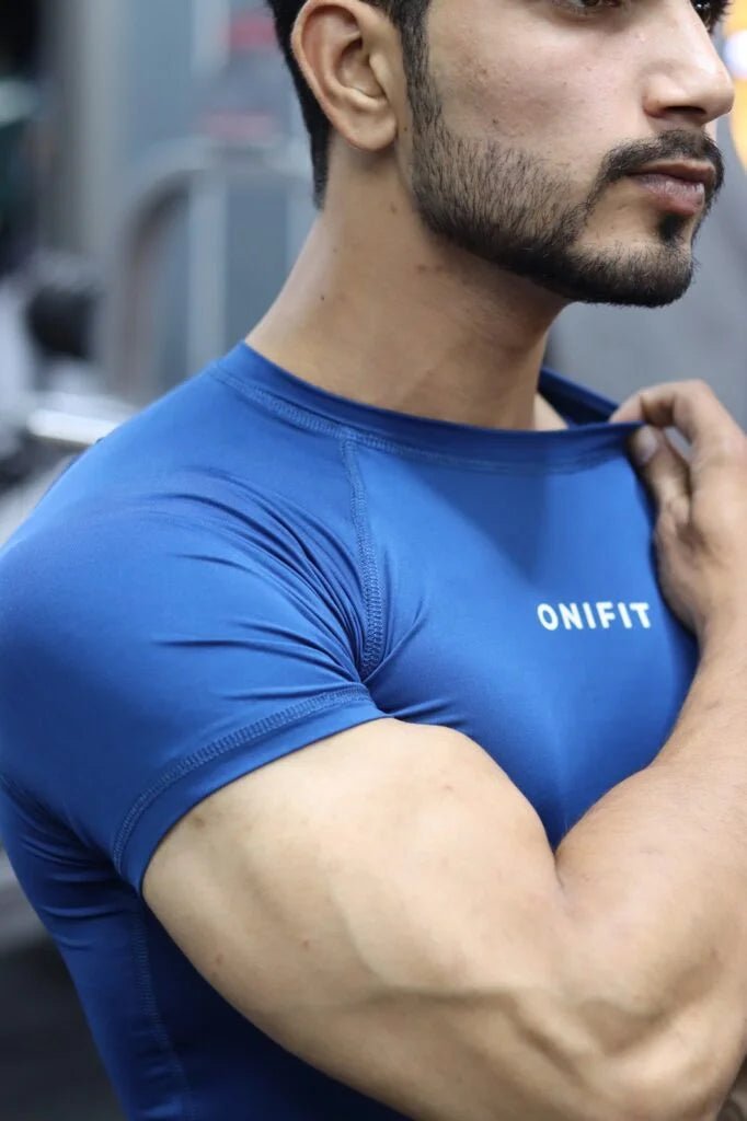 Onifit Compression Half Sleeve — Blue - Onifit