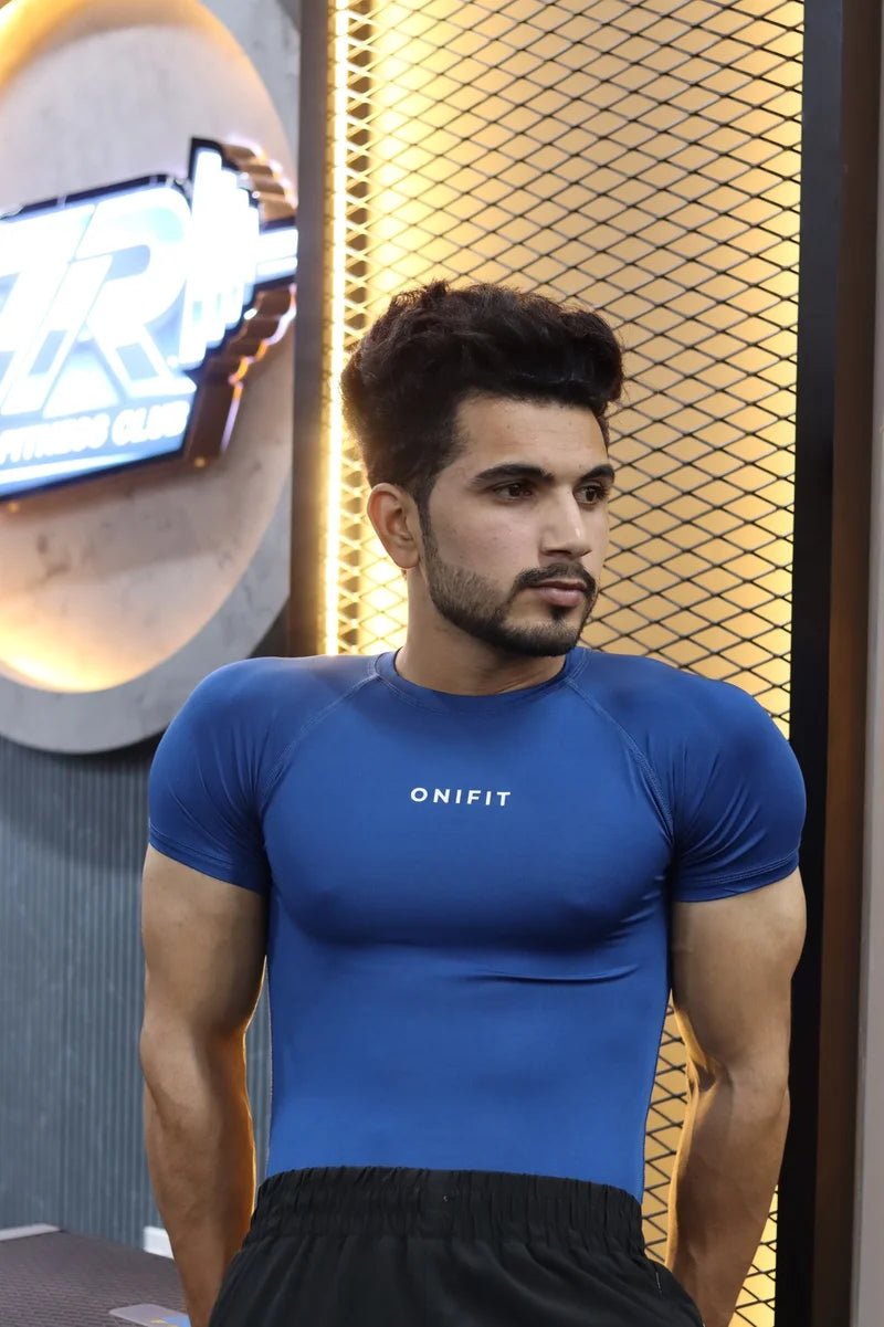 Onifit Compression Half Sleeve — Blue - Onifit